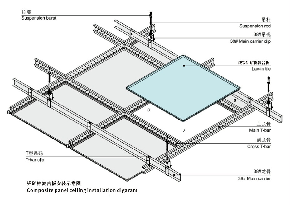 鋁礦棉復(fù)合板鋁吸音復(fù)合板佳得利鋁復(fù)合板6